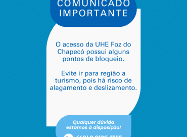 Comunicado - Pontos de Bloqueio na Estrada